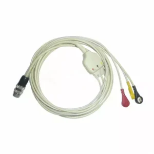3 Lead ECG Cable Compatible with Inchem 5 pin Snap type
