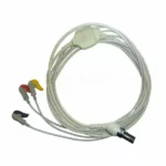 3 Lead ECG Cable Compatible with L&T 7 Pin Clip type 1