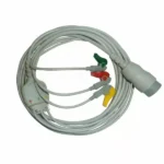 3 Lead ECG Cable Compatible with Physiocontrol LP20 12Pin Clip