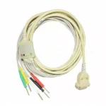 5 Lead ECG Cable Compatioble with RR Meditech 4mm 15 Pin Banana type 1