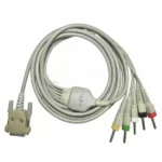 5 Lead Ecg Cable Compatible with BPL-108 Digi 15 Pin Clip type
