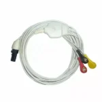 3 Lead ECG Cable Compatible with L&T 7 Pin Snap type 1