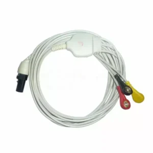 3 Lead ECG Cable Compatible with L&T 7 Pin Snap type