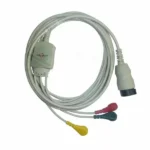 3 Lead ECG Cable Compatible with Physiocontrol LP20 12 Pin Snap type 1