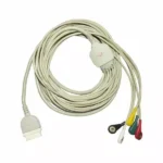 5 Lead ECG Cable Compatible with GE 11 Pin Snap type