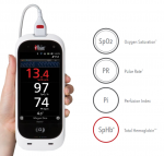 Masimo Rad-67 Pulse CO-Oximeter | 1 years warranty | Spo2 | Auto-Brightness | HD Display | Rechargeable Battery | Made in California.