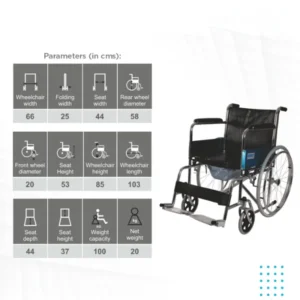 Wheelchair with Commode