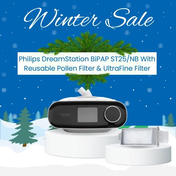 Philips DreamStation BiPAP ST25_NB With Reusable Pollen Filter & UltraFine Filter Winter Sale