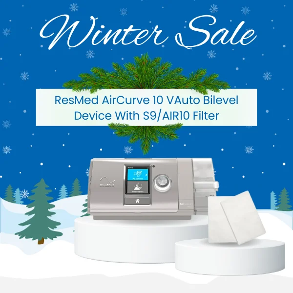 ResMed AirCurve 10 VAuto Bilevel Device With S9_AIR10 Filter Winter Sale