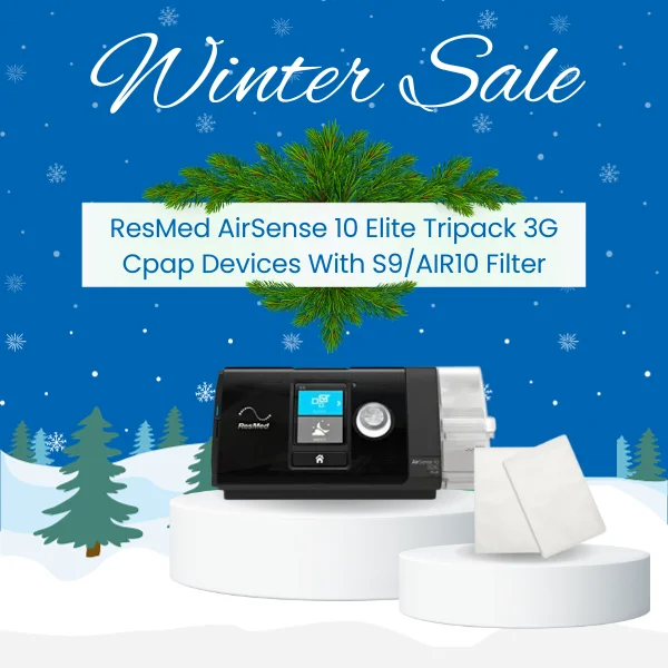 ResMed AirSense 10 Elite Tripack 3G Cpap Devices With S9_AIR10 Filter Winter Sale