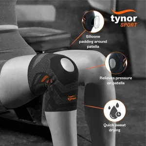 Tynor Knee Cap Air Open Patella Elastic Compression Sleeve (S,M,L) - Image 3