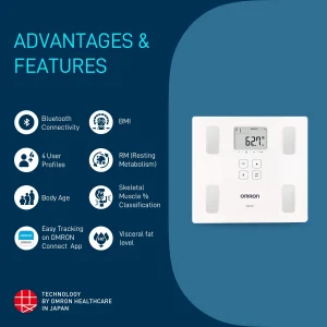 Omron HBF 222T Complete Digital Body Composition Monitor With Bluetooth - Image 4