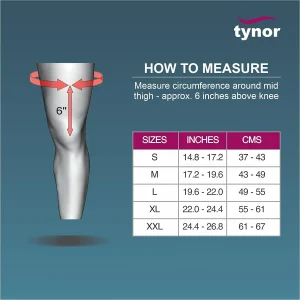 Tynor Elastic Knee Support with Lateral Immobilization - Image 3