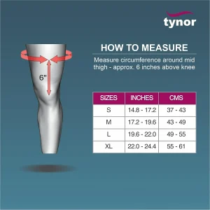 Tynor Knee Support Urbane for Pain Relief and Recovery (S,M,L,XL,XXL) - Image 4