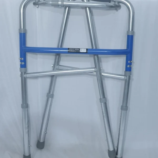 Medikart Lightweight Foldable Walker | Adjustable Height | Full Support for Seniors & Disabled