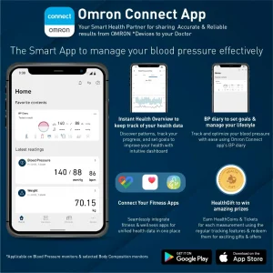 Omron HBF-255T Body Composition Monitor with Bluetooth Connectivity - Image 3