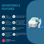 Omron NEC 301 Duo Baby 2 in 1 Compressor Nebulizer & Nasal Aspirator - Image 3