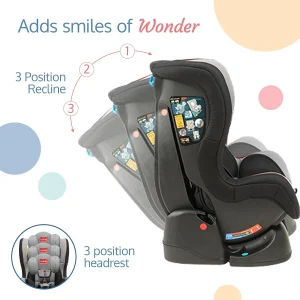 Luvlap Convertible Car Seat with Adjustable Guard - Image 4