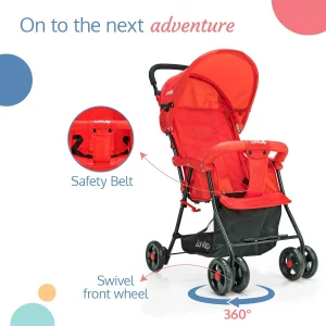 LuvLap Apollo Baby Stroller with Multi-Position Recline - Image 3