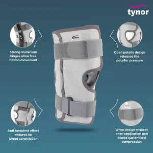 Tynor Functional Knee Support with Controlled Compression and Lateral Support - Image 3