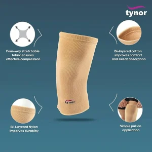 Tynor Knee Cap - Compression and Support Sleeve (S,M,L,XL) - Image 3