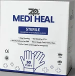 ZP Mediheal Sterile Powdered Latex Surgical Gloves - 50 Pairs - Image 3