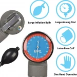 BPL Medical Technologies Aneroid Sphygmomanometer with Cuff and Gauge - Image 3