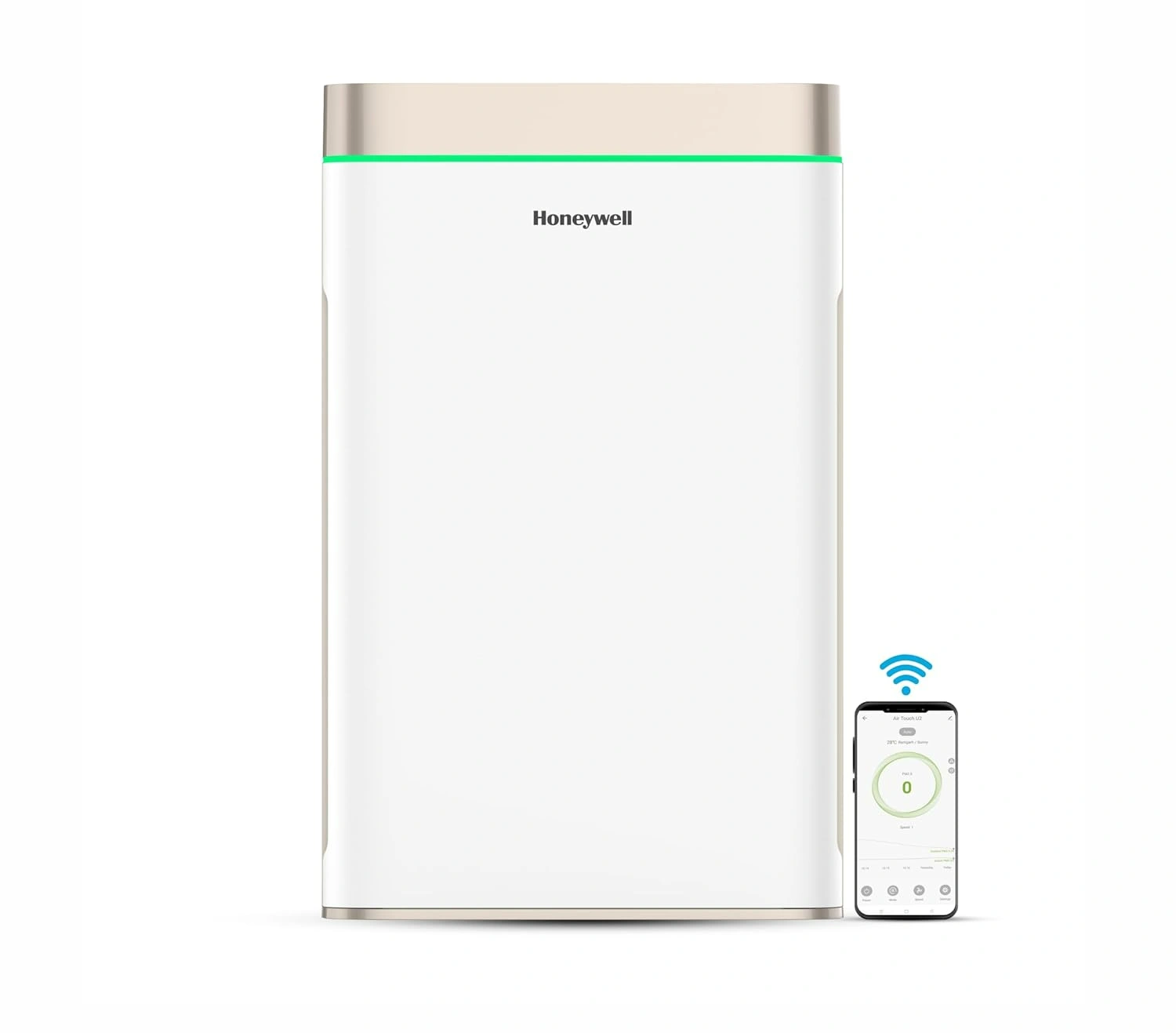 51CsZNGtT3L._SL1500_ Honeywell Air Purifier for Home - Air Touch U2 7 Stage Filtration, Covers 1008sq.ft,PM 2.5 Level Display with WIFI & ALEXA,H13 HEPA - Image 1