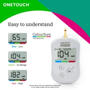 OneTouch Verio Flex Glucose Monitor FREE 10 Test Strips + 10 Sterile Lancets + 1 Lancing device - Image 3