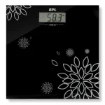 BPL Medical Technologies PWS-01+ Personal Weighing Scale for Highly Accurate Digital Bathroom Body Scale, Precisely Measures Weight Up to 180Kg - Black