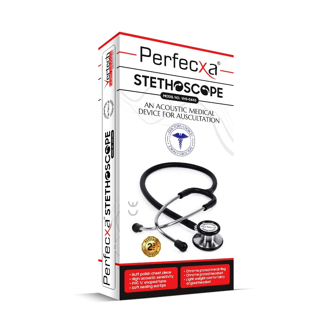 611k+aboLSL._SL1080_ Perfecxa Aluminium Dual Head Stethoscope - Image 1