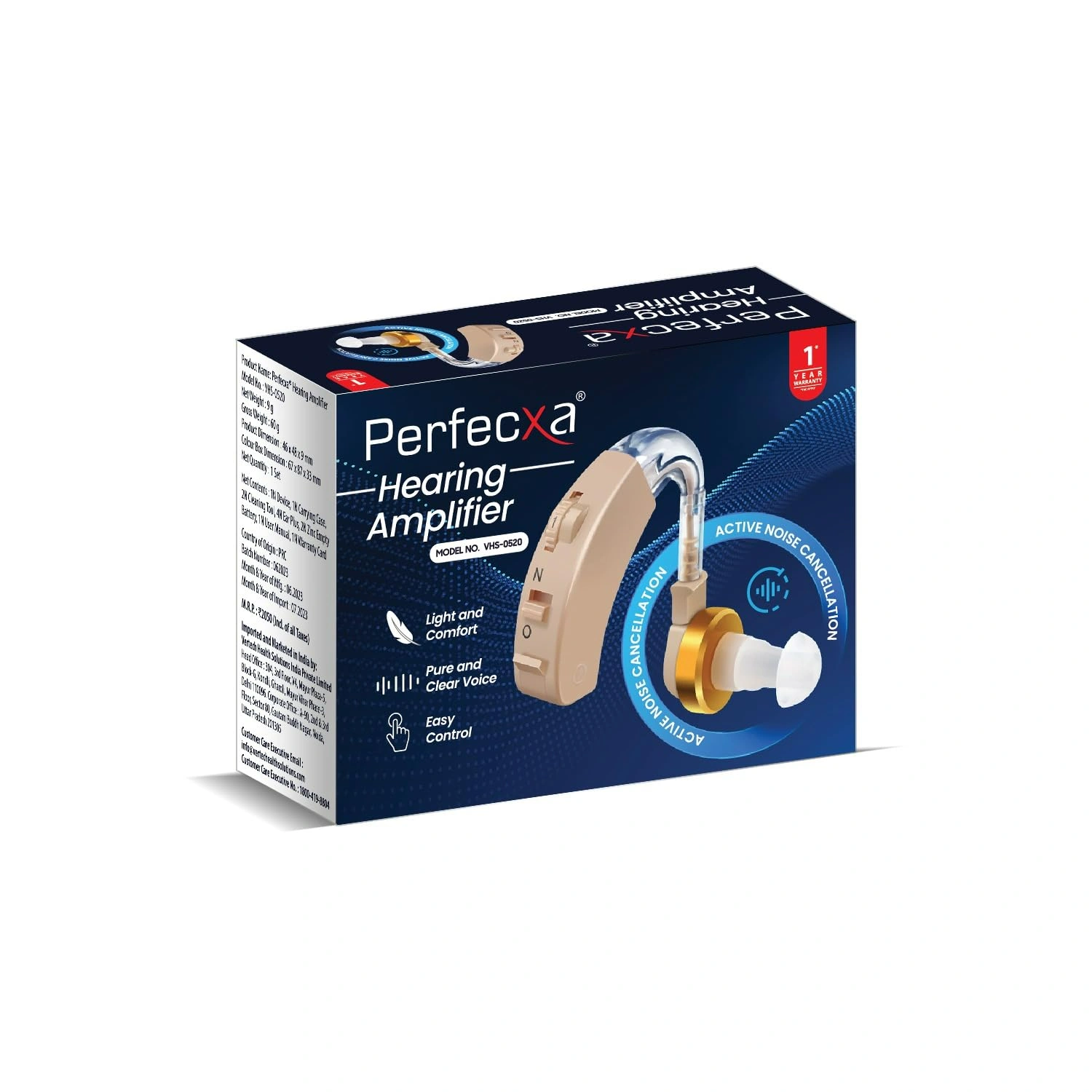 61G9eiAIREL._SL1500_ Perfecxa Hearing Amplifier Listening Device VHS-0520 - Image 1