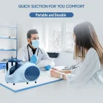 Perfecxa Portable phlegm Suction Unit 1000 ml Jar, Oil-free Lubrication Pump for Hospital, Clinic, Dentist, Home machine, Electrical Cleaning Disinfectant - Image 7