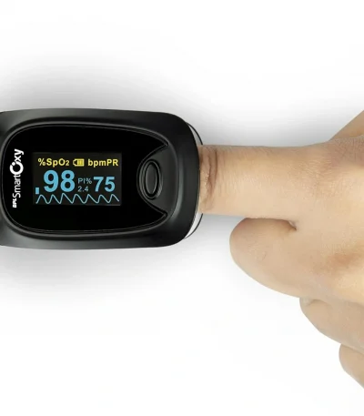 BPL Medical Technologies Smart Oxy Finger Tip Pulse Oximeter (Black)|High Accuracy