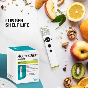 Accu-Chek Instant S Meter with Free 10 Strips and Accu-Chek Instant Strips - 50 Count (White) - Image 9