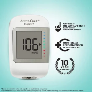 Accu-Chek Instant S Meter with Free 10 Strips and Accu-Chek Instant Strips - 50 Count (White) - Image 7