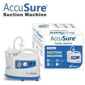 AccuSure Premium Quality Electric Oil-Free Low Noise Single Jar Portable Phlegm Suction Machine - Image 6