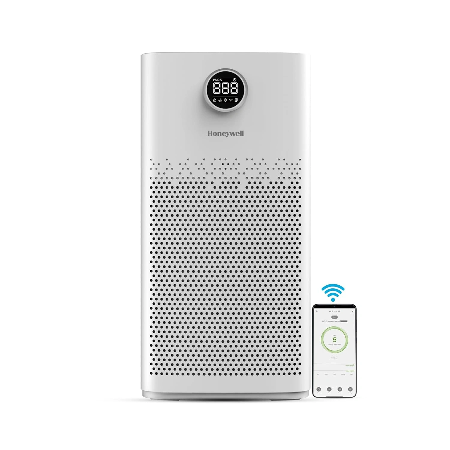 71ZhggCnp5L._SL1500_ Honeywell Air Purifier for Home - Air Touch P2 Removes 99.99% Pollutants,Micro Allergens - Image 1