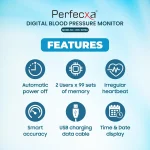 Perfecxa Digital Blood Pressure Monitor  1-2cm (0.4"-0.8") Cuff Size - Image 3