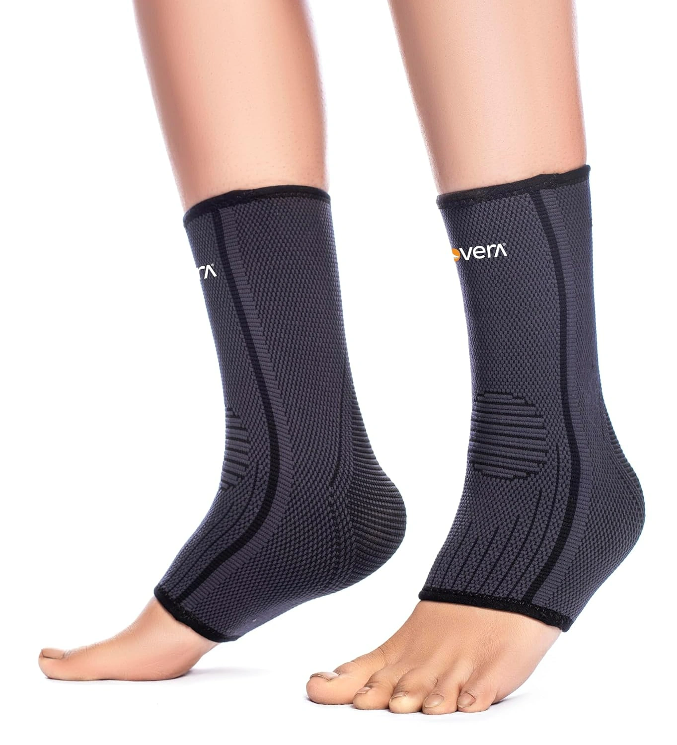FOVERA Ankle Compression Sleeve for Heel Pain Relief, for Men & Women