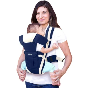 LuvLap Sunshine Stroller/Pram, Easy Fold, for Newborn Baby/Kids, 0 3 Years(Sky Blue Elegant Baby Carrier with 4 Carry Positions, for 4 to 24 Months Baby (Dark Blue) - Image 5