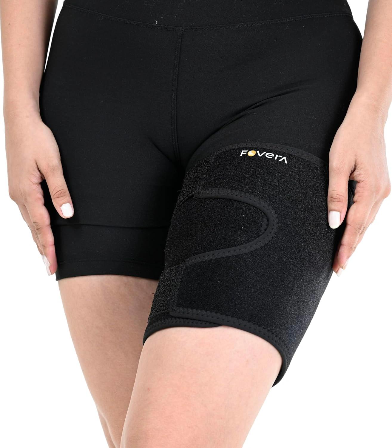 FOVERA Adjustable Thigh Support Brace Compression Sleeve for Groin