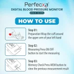 Perfecxa Digital Blood Pressure Monitor  1-2cm (0.4"-0.8") Cuff Size - Image 2