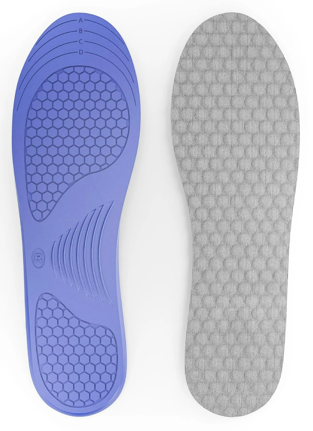 FOVERA Diabetic Gel Shoe Insole Orthotic Insoles for Diabetic Foot