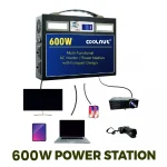 Coolnut Compact Solar Power Station, 600watt- 777Wh Capacity -210000 mAh, With EV Batteries Inside & 7 years Warranty, For All Electronic Gadgets & Appliances. - Image 2