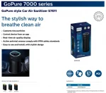 Philips GoPure GPS 7611 Car Air Purifier - Digital Display, Filters 99.9% Ultra Fine Particles 0.004um - Image 6