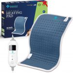 HEATRONICS® Heating Pad for Back Pain & Period Cramps | XL Size | Digital | 2Hr Auto Cutoff | Electric Heating Pad for Back, Neck, Leg & Shoulder Pain Relief (Steel Blue) | 1 Year Warranty | Online Demostration & Installation | Made In India.