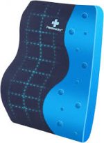 HEATRONICS™ Large Gel Infused Memory Foam Back Support for Chair & Car Seat - Orthopedic Lumbar Support Memory Foam Backrest Cushion - Comfortable Back Pillow for Sitting | 1 year warranty |Online Demostration & Installation | Made in India. - Image 2