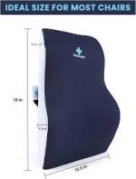 HEATRONICS™ Large Gel Infused Memory Foam Back Support for Chair & Car Seat - Orthopedic Lumbar Support Memory Foam Backrest Cushion - Comfortable Back Pillow for Sitting | 1 year warranty |Online Demostration & Installation | Made in India. - Image 5