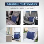 HEATRONICS™ Large Gel Infused Memory Foam Back Support for Chair & Car Seat - Orthopedic Lumbar Support Memory Foam Backrest Cushion - Comfortable Back Pillow for Sitting | 1 year warranty |Online Demostration & Installation | Made in India. - Image 6